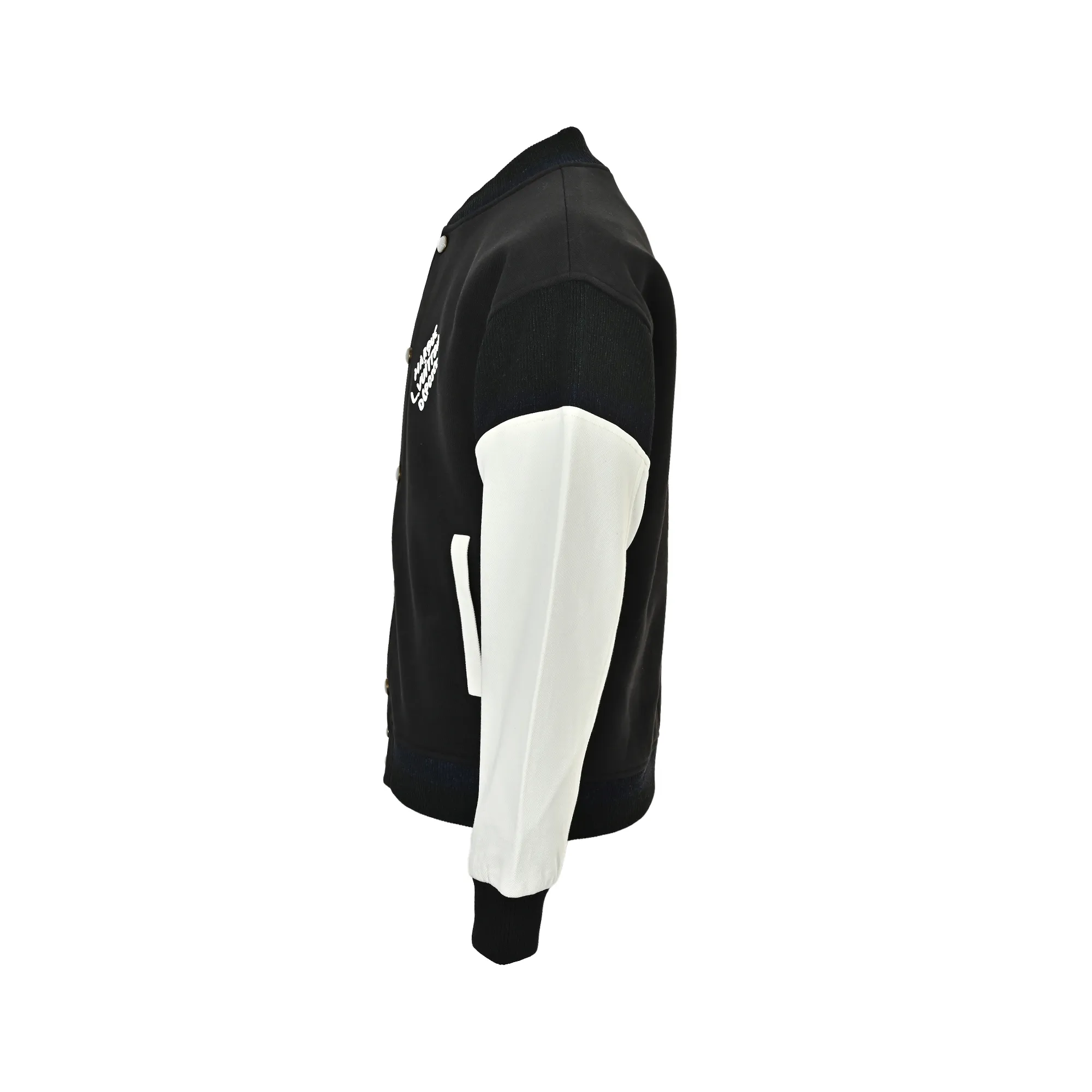 Louis Vuitton/Louis Vuitton letter embroidered patchwork baseball jacket
